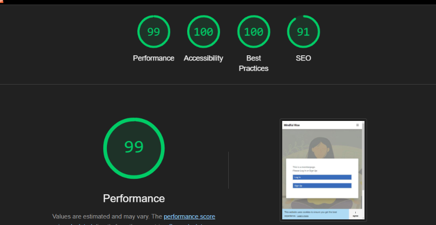 Screenshot of courses lighthouse