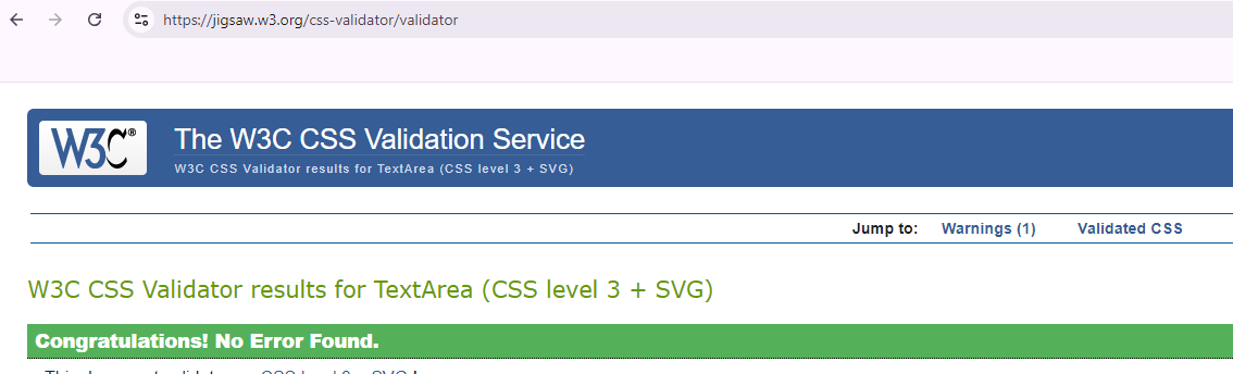 Screenshot of CSS