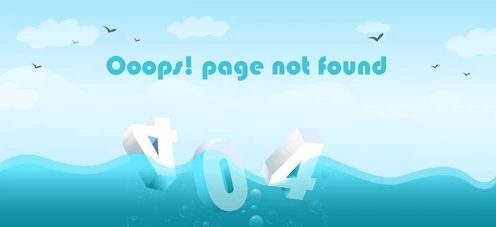 Screenshot of error404
