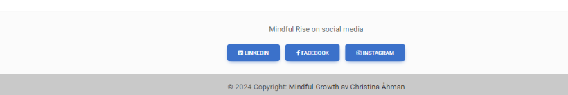 Screenshot of footer