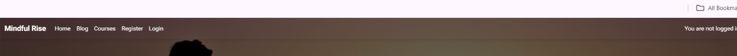 Screenshot of navbar