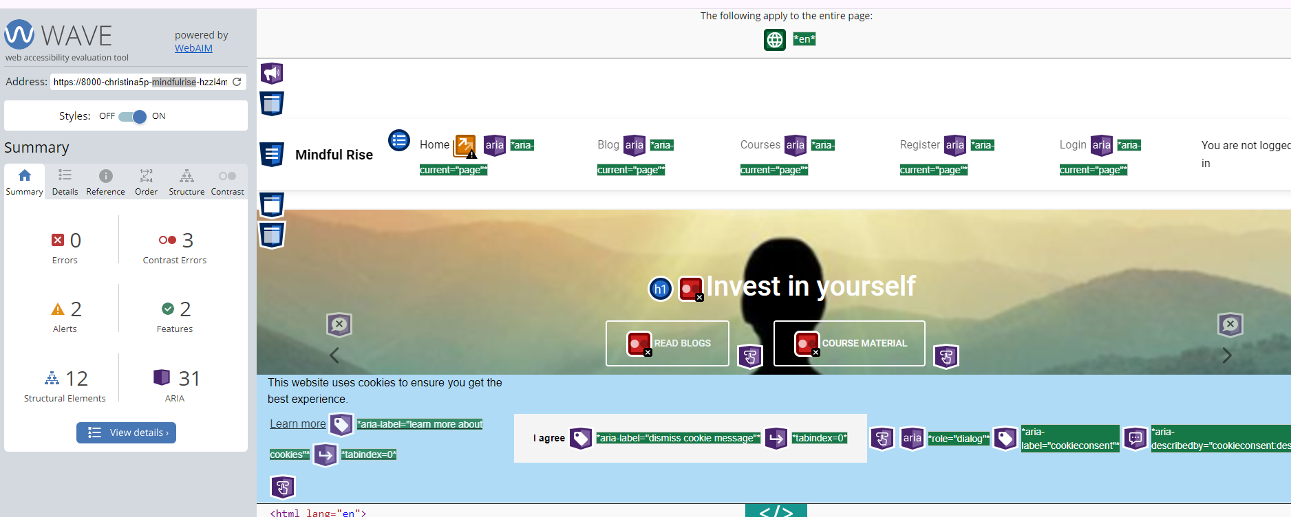 Screenshot of Wave Home