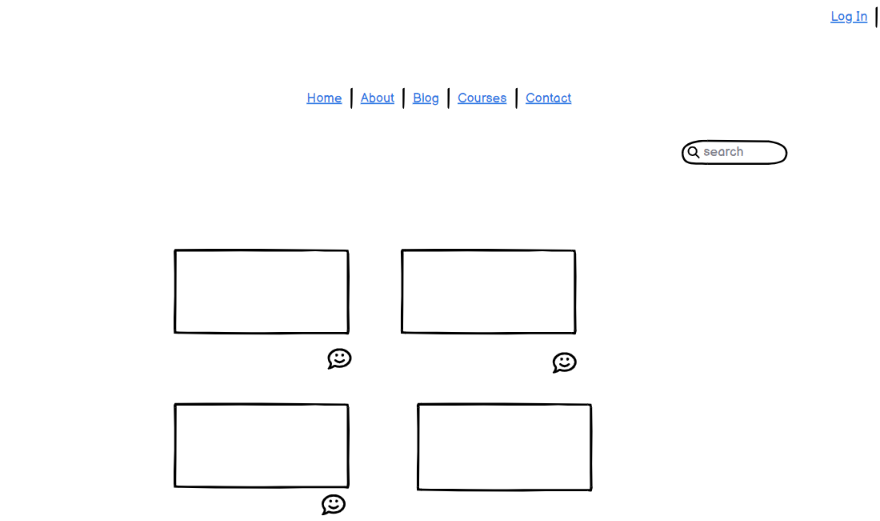 Screenshot of Blog
