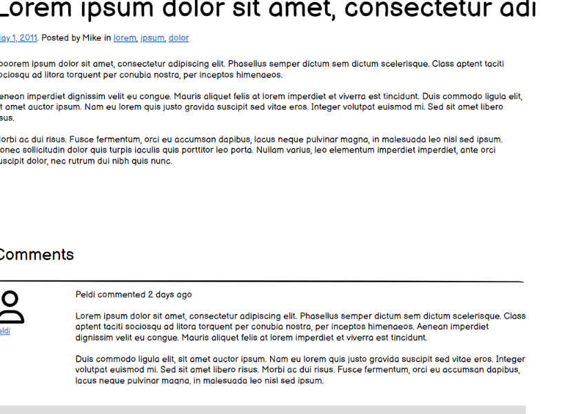 Screenshot of Post